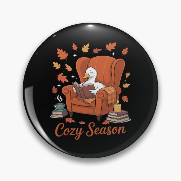 Item preview, Cozy Season Goose Reading Book Fall Reader Autumn Men Women designed and sold by Idarmotar.