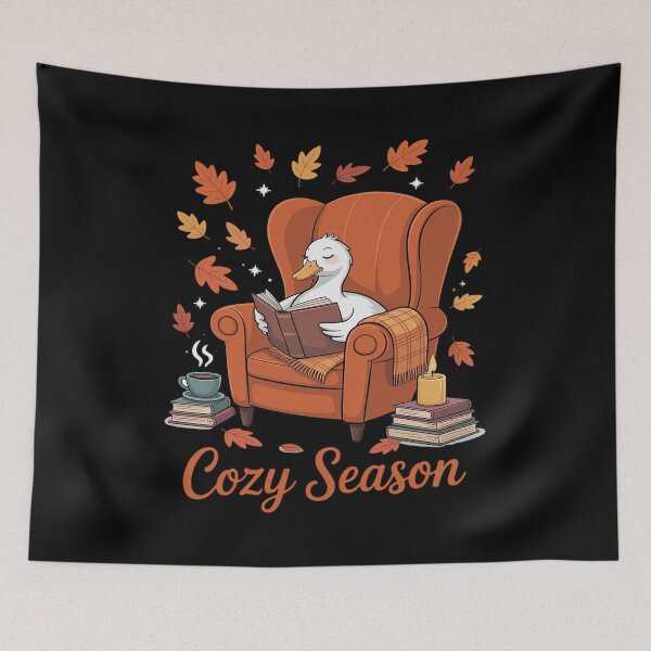Item preview, Cozy Season Goose Reading Book Fall Reader Autumn Men Women designed and sold by Idarmotar.