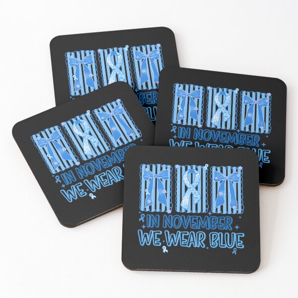 Item preview, Support Bow Blue Vintage Quote Month Style November designed and sold by Williammarger.