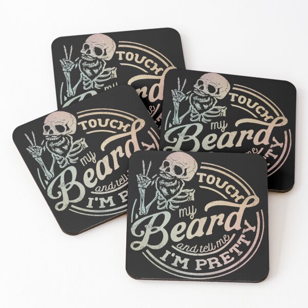 Item preview, Funny Skeleton Beard T-Shirt – Touch My Beard Design designed and sold by LashondaGreen89.