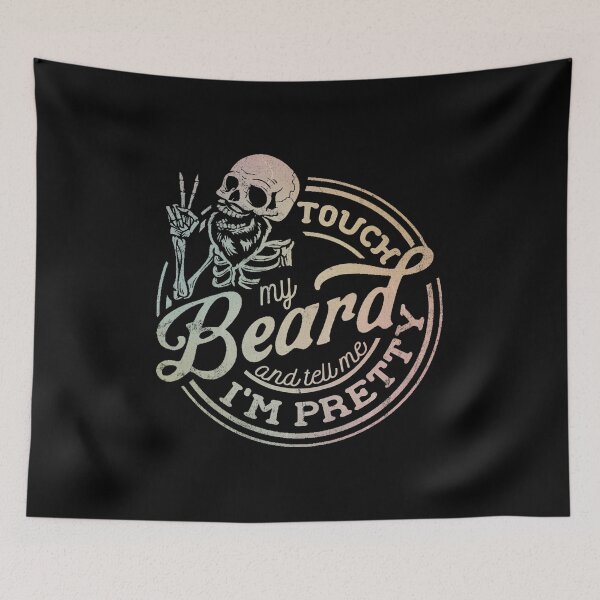Item preview, Funny Skeleton Beard T-Shirt – Touch My Beard Design designed and sold by LashondaGreen89.