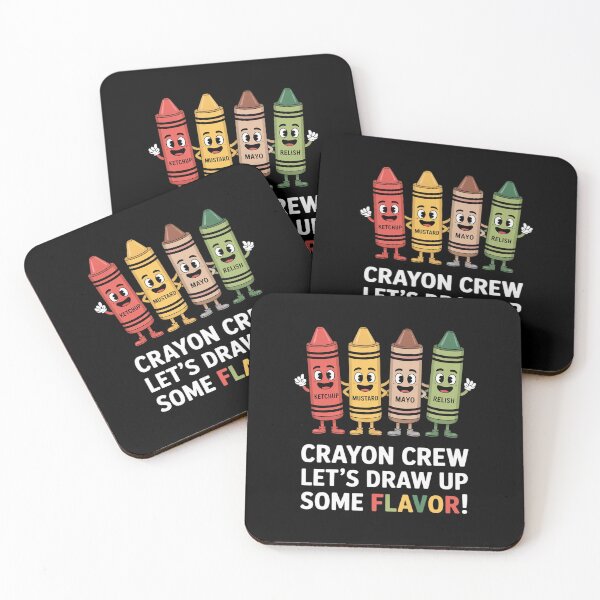 Item preview, Crayon Condiment Crew Kids Kindergarten Boys Girls designed and sold by Idarmotar.