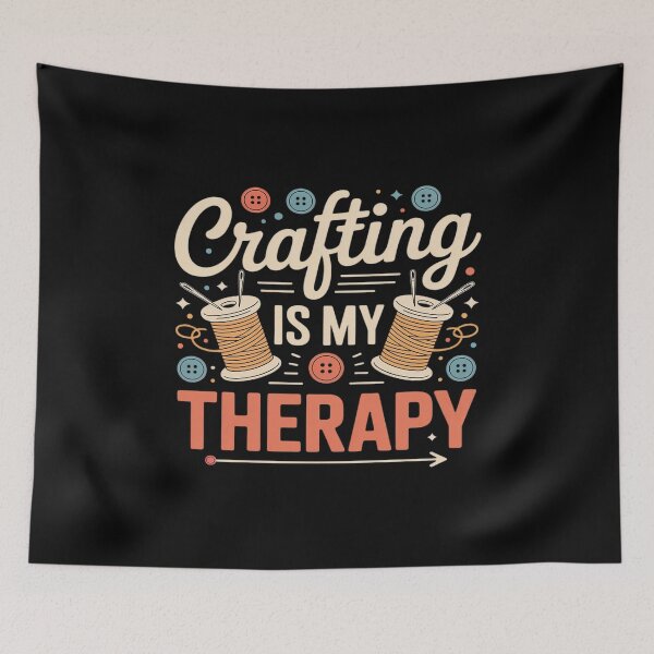 Item preview, Crafting is my therapy designed and sold by Idarmotar.
