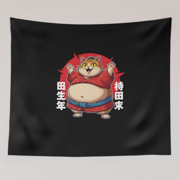 Item preview, Sumo Wrestling Cat For A Japanese Sumo Wrestler  designed and sold by MOHITSALVI.