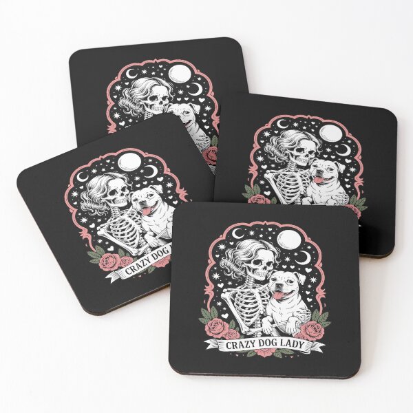 Item preview, Crazy Dog Lady Tarot Card Gothic Skeleton Dog Lover designed and sold by Idarmotar.