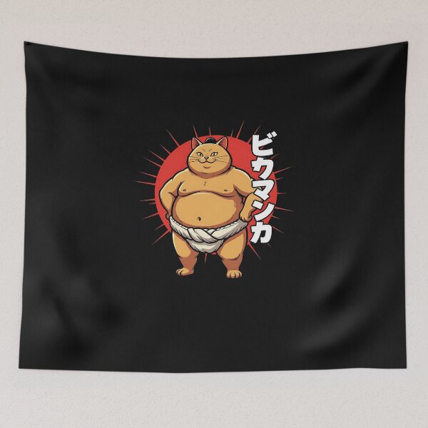 Item preview, Sumo Wrestling Cat For A Japanese Sumo Wrestler designed and sold by MOHITSALVI.