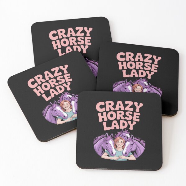 Item preview, Crazy Horse Lady Equestrian novelty Funny Horse Lover designed and sold by Idarmotar.