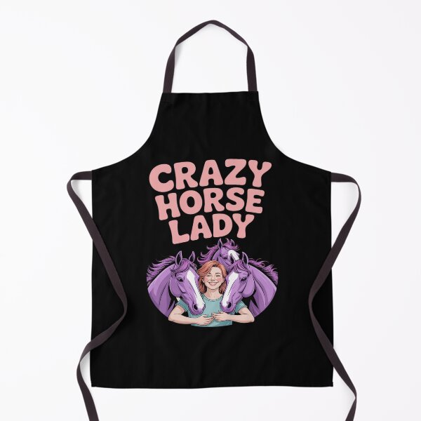 Item preview, Crazy Horse Lady Equestrian novelty Funny Horse Lover designed and sold by Idarmotar.