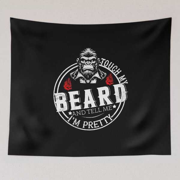 Item preview, Gorilla Beard T-Shirt – Funny Touch My Beard Design designed and sold by LashondaGreen89.
