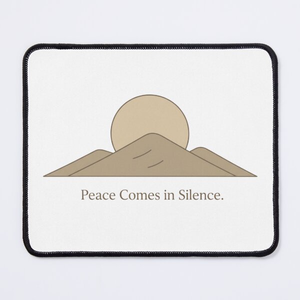 Item preview, Peace Comes in Silence — Minimal Zen Nature Quote Art designed and sold by Happyfreedom.