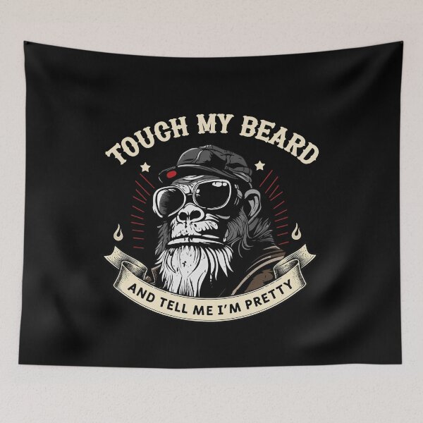 Item preview, Cool Gorilla Beard T-Shirt – Funny Hipster Design designed and sold by LashondaGreen89.