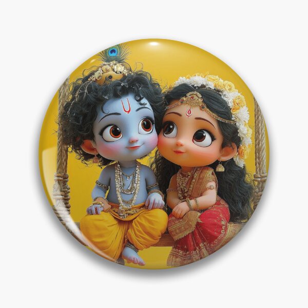 Item preview, Krishna Radha Cute Kids Sticker designed and sold by krishana07.