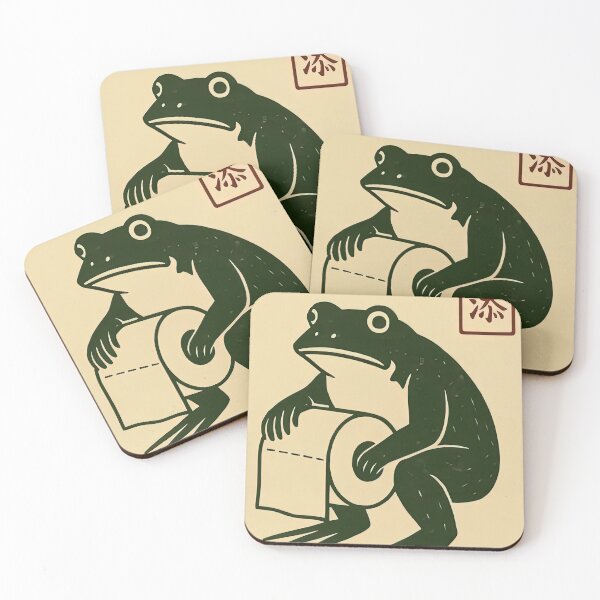 Item preview, Funny Toilet Paper Frog Never Let Go designed and sold by nouvareborn.