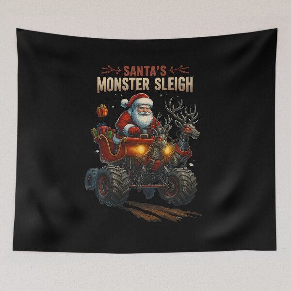 Item preview, Santa's Monster Sleigh | Christmas Monster Truck Extreme Holiday Art designed and sold by Sitred123.