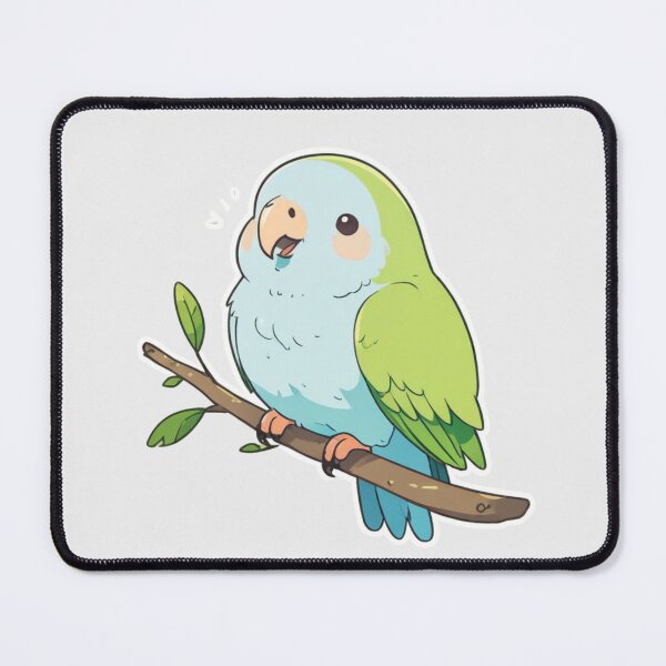 Item preview, Fluffy Parrot Friend – Cute Bird Sticker Design designed and sold by Wildtastic .