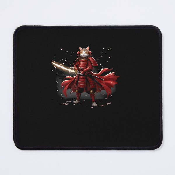 Item preview, Tabby Cat Samurai Japanese Sumi-E Ink Painting Ronin designed and sold by TalalosART.