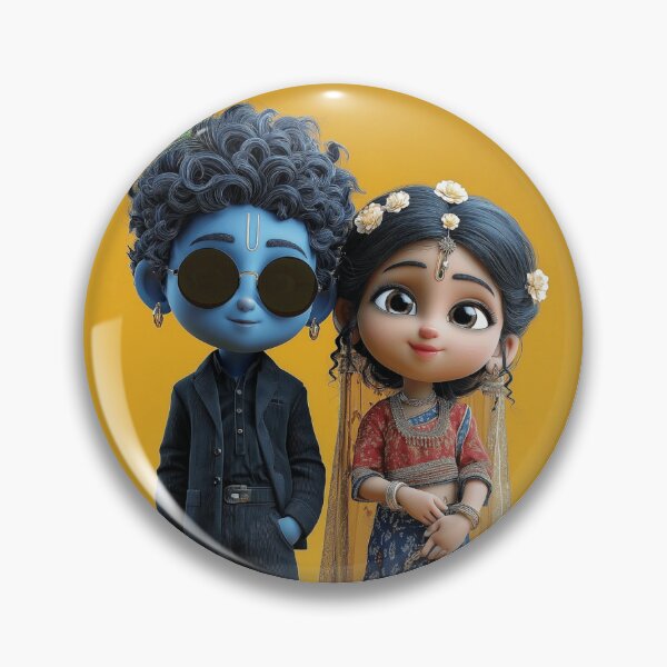 Item preview, Krishna Radha Cute Kids Sticker designed and sold by krishana07.