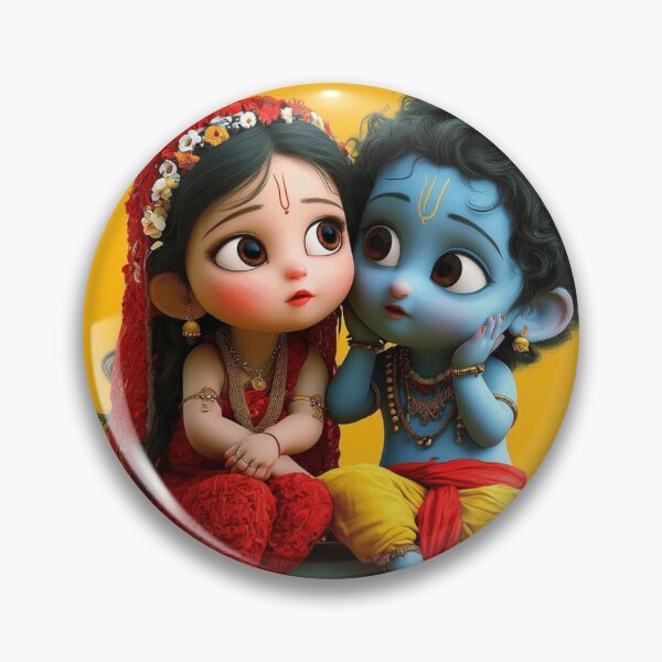 Item preview, Krishna Radha Cute Kids Sticker designed and sold by krishana07.