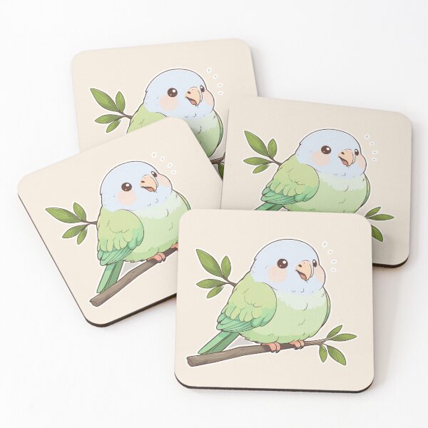 Item preview,  Fluffy Parrot Friend – Cute Bird Sticker Design designed and sold by Wildtastic .