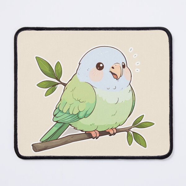 Item preview, Fluffy Parrot Friend – Cute Bird Sticker Design designed and sold by Wildtastic .