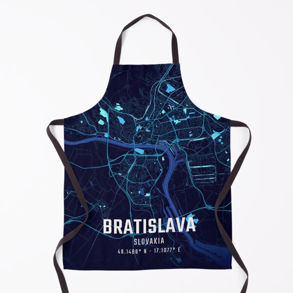 Item preview, Bratislava Midnight City Map designed and sold by HomeLivingCo.