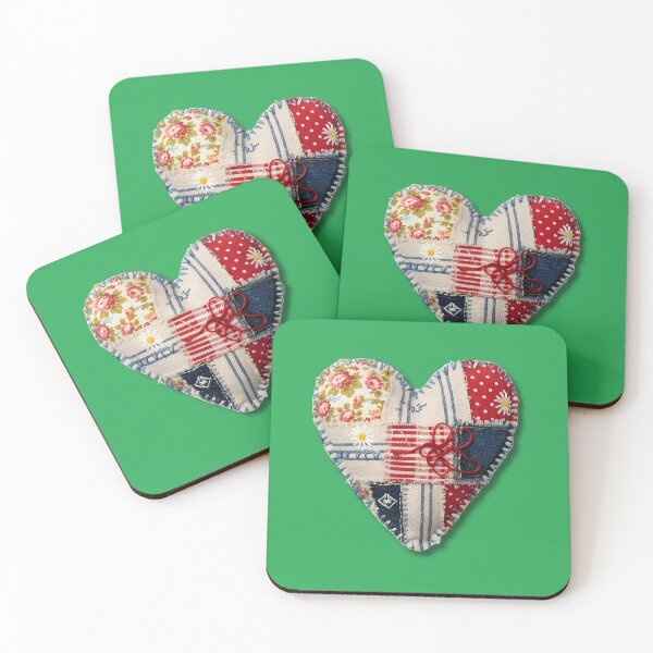 Item preview, AN EMBROIDERED CLOTH HEART designed and sold by infinitearte.