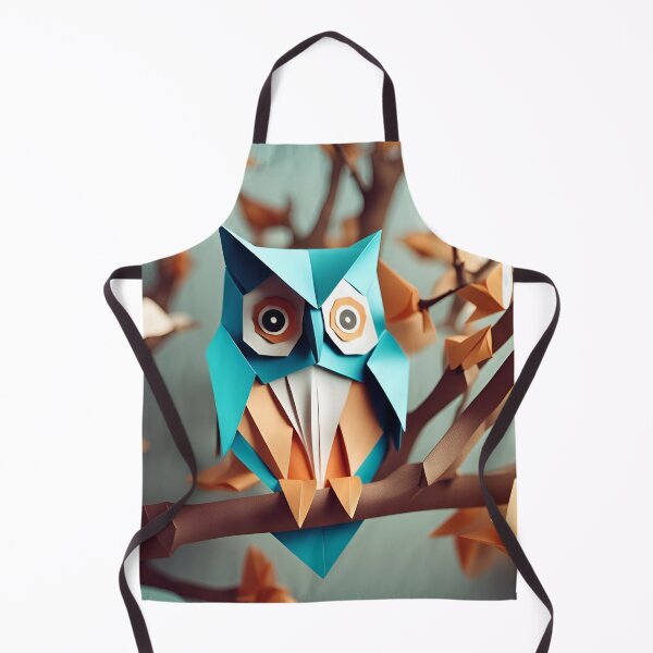 Item preview, Origami Art - Mystical Sentinel: Owl Perched on a Moonlit Tree Branch designed and sold by ArtfulFolds.