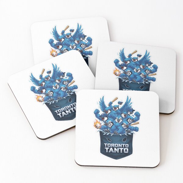 Item preview, Aggressive Blue Jays Team Rushing Out of Pocket – Toony 8K Battle Bird Art for True Fans designed and sold by Gurjeetpixelart.