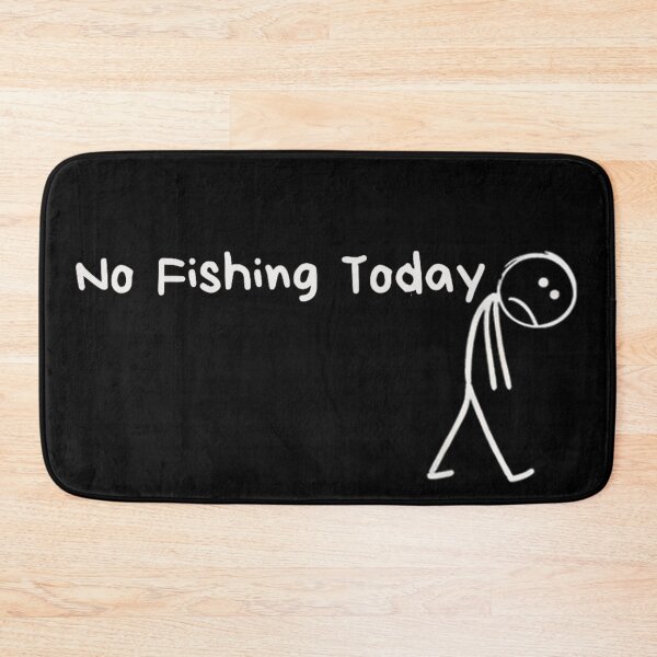 Item preview, No Fishing Today Sad Stickman Drawing Funny Angler Fisherman Humorous designed and sold by HuserPiri.