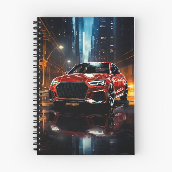 Item preview, Aggressive Hatchback Navigates Vibrant Modern Metropolis Streets designed and sold by RevUpDesign.