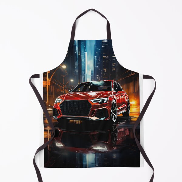 Item preview, Aggressive Hatchback Navigates Vibrant Modern Metropolis Streets designed and sold by RevUpDesign.