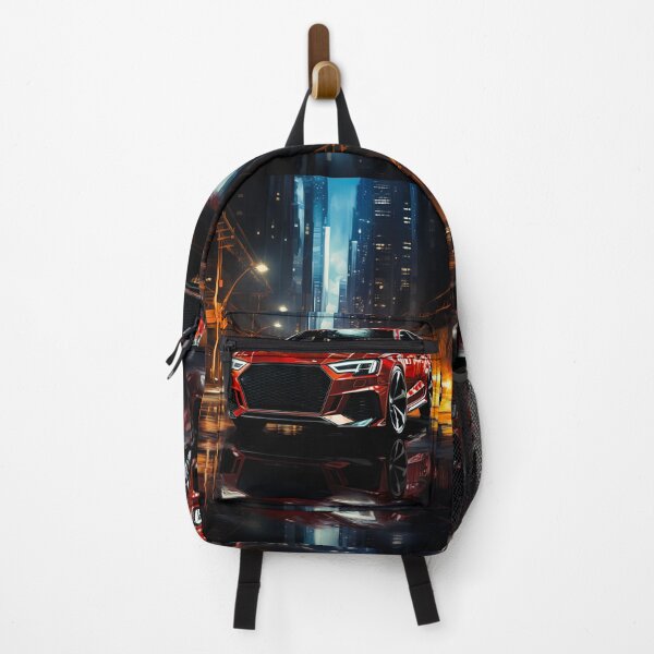 Item preview, Aggressive Hatchback Navigates Vibrant Modern Metropolis Streets designed and sold by RevUpDesign.