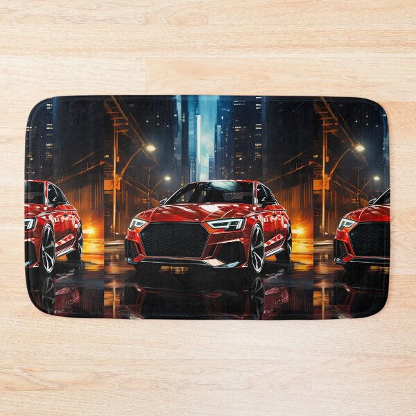 Item preview, Aggressive Hatchback Navigates Vibrant Modern Metropolis Streets designed and sold by RevUpDesign.