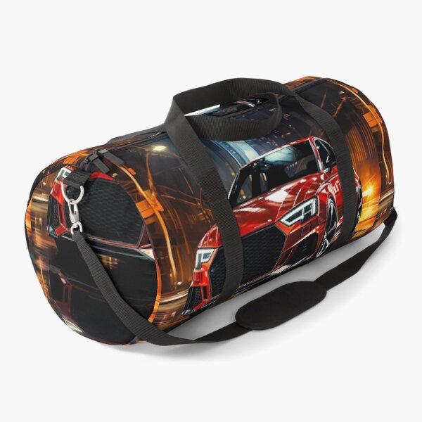 Item preview, Aggressive Hatchback Navigates Vibrant Modern Metropolis Streets designed and sold by RevUpDesign.