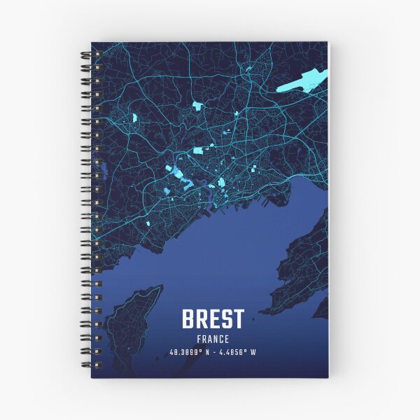 Artikelvorschau, Stadtplan von Brest Mitternacht entworfen und verkauft von HomeLivingCo.