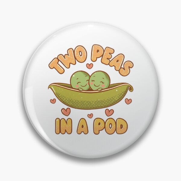 Item preview, Two Peas in a Pod – Cute Kawaii Couple Design designed and sold by Tomasz  Siennicki.