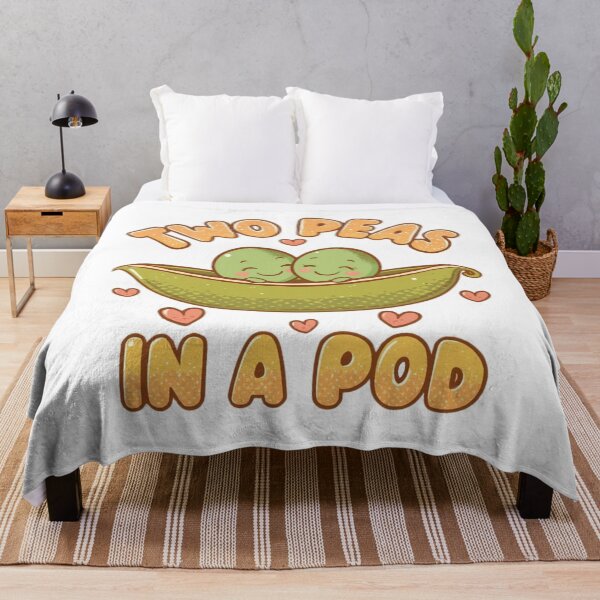 Item preview, Two Peas in a Pod – Cute Kawaii Couple Design designed and sold by Tomasz Siennicki.