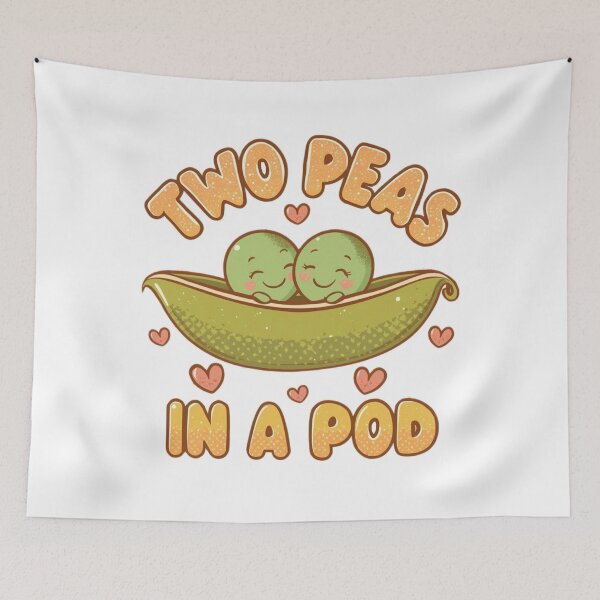 Item preview, Two Peas in a Pod – Cute Kawaii Couple Design designed and sold by Tomasz  Siennicki.