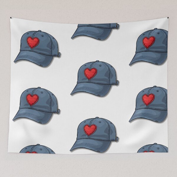 Item preview, A COMIC HAT WITH A RED HEART designed and sold by infinitearte.