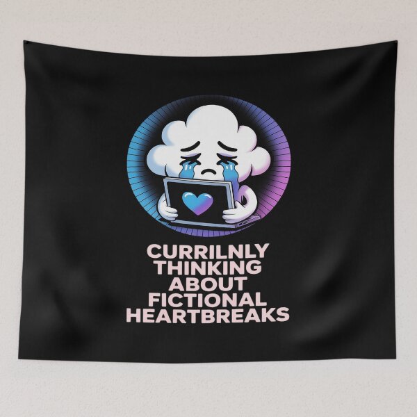 Item preview, Currently Thinking About Fictional Heartbreaks designed and sold by petrichorsworld.