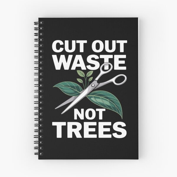 Item preview, CUT OUT WASTE NOT TREES SUSTAINABLE LIVING ART designed and sold by petrichorsworld.