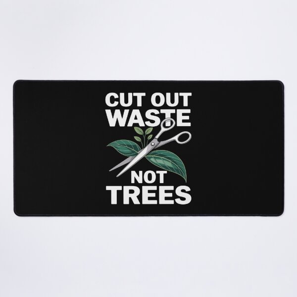 Item preview, CUT OUT WASTE NOT TREES SUSTAINABLE LIVING ART designed and sold by petrichorsworld.