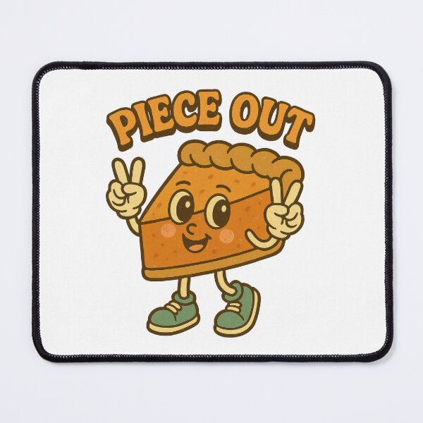 Item preview, Piece Out • Funny Retro Pie Pun Cartoon Design designed and sold by inkoutninja.