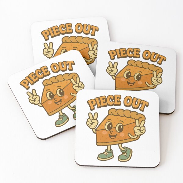 Item preview, Piece Out • Funny Retro Pie Pun Cartoon Design designed and sold by inkoutninja.