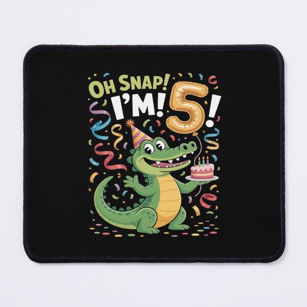 Item preview, Cute 5 Year Old Alligator Birthday Oh Snap I'm 5 Crocodile designed and sold by petrichorsworld.