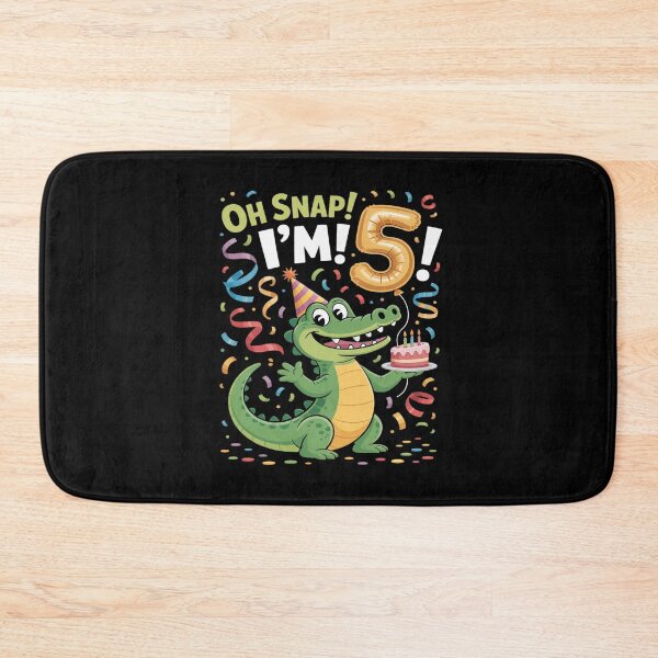Item preview, Cute 5 Year Old Alligator Birthday Oh Snap I'm 5 Crocodile designed and sold by petrichorsworld.