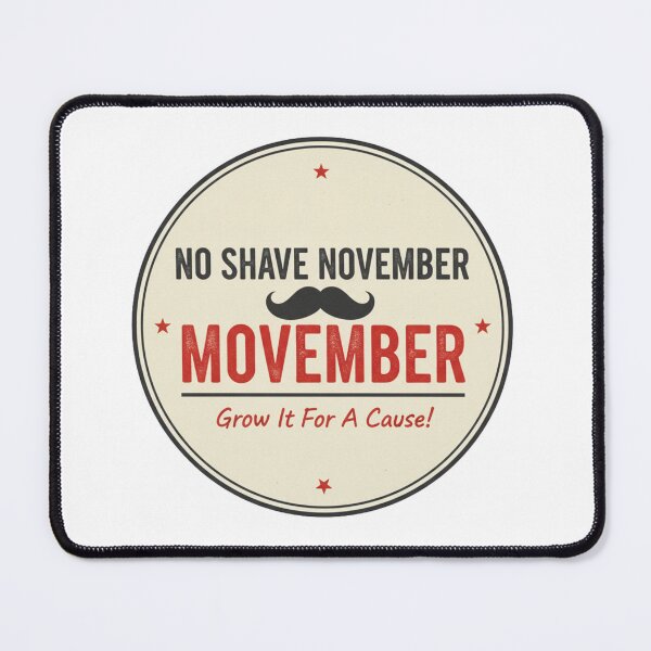 Item preview, Movember Minimalist Mustache - No Shave November Awareness Tee designed and sold by Wear Sculpt.