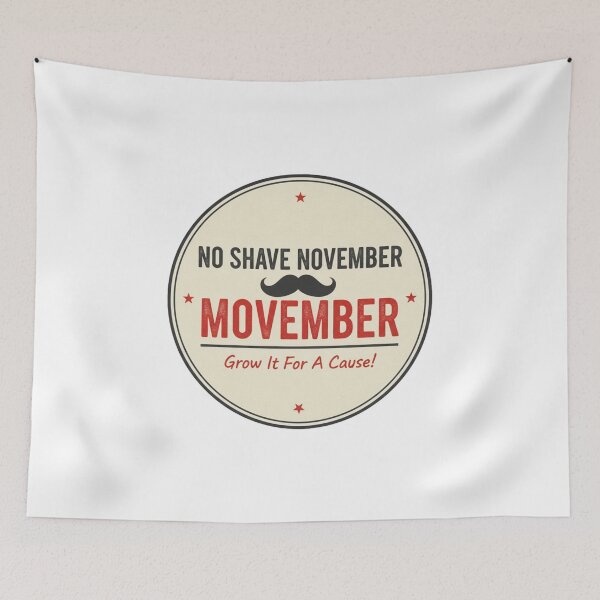 Item preview, Movember Minimalist Mustache - No Shave November Awareness Tee designed and sold by Wear Sculpt.