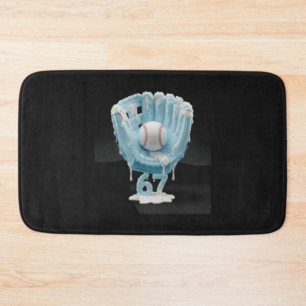 Artikelvorschau, 67 Meme-Slang Baseballhandschuh-T-Shirt Tropfen Eiscreme Sechs Sieben 6 7 entworfen und verkauft von diyoor.