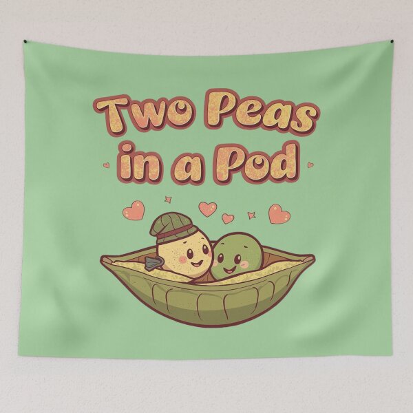 Item preview, Two Peas in a Pod - Charming illustration of peas designed and sold by Tomasz  Siennicki.